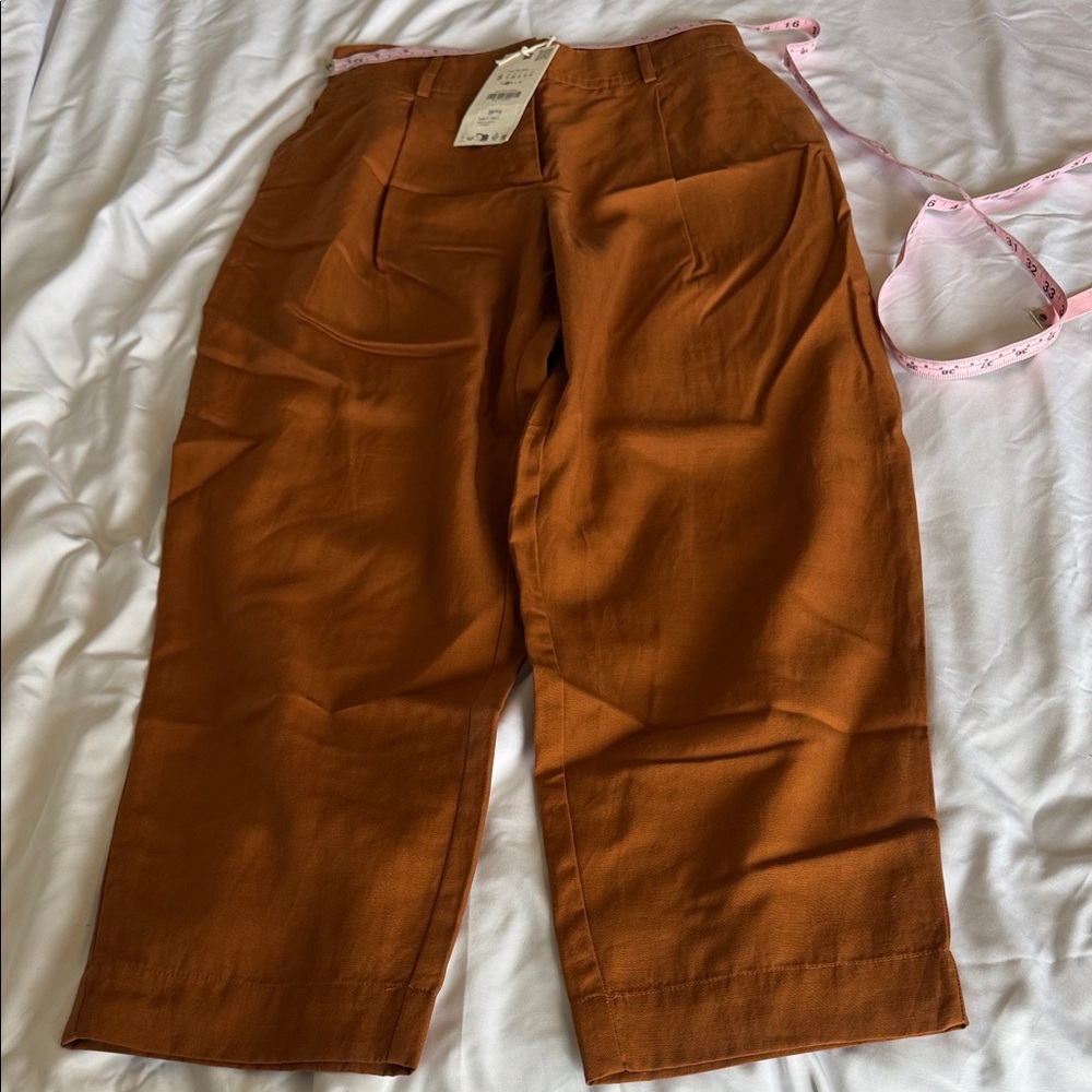 NWT ZARA barrel pants